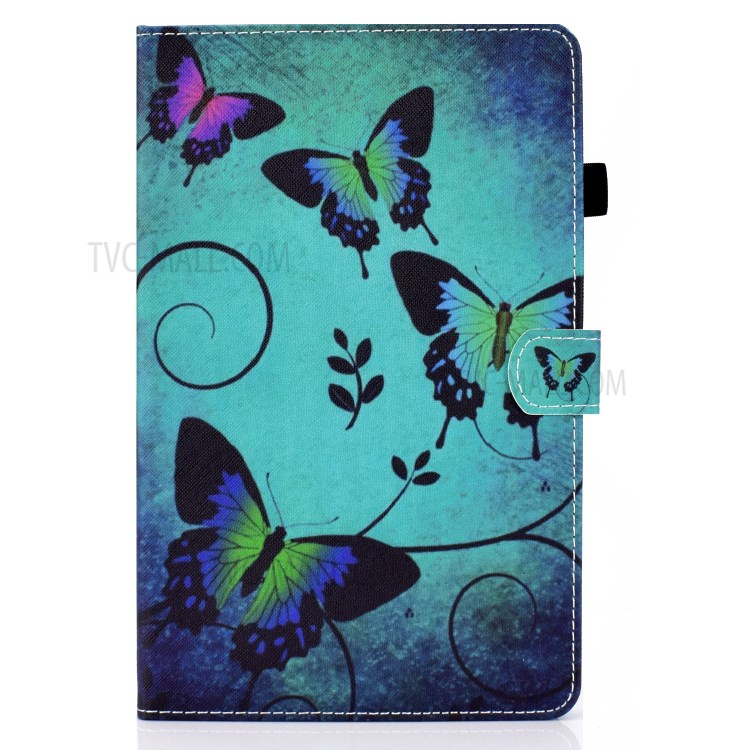 Stitching Design Pattern Printing Leather with Card Holder Tablet Cover for Huawei MatePad 10.4 (2020)/Honor V6 - Butterfly-2