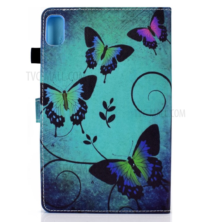 Stitching Design Pattern Printing Leather with Card Holder Tablet Cover for Huawei MatePad 10.4 (2020)/Honor V6 - Butterfly-3