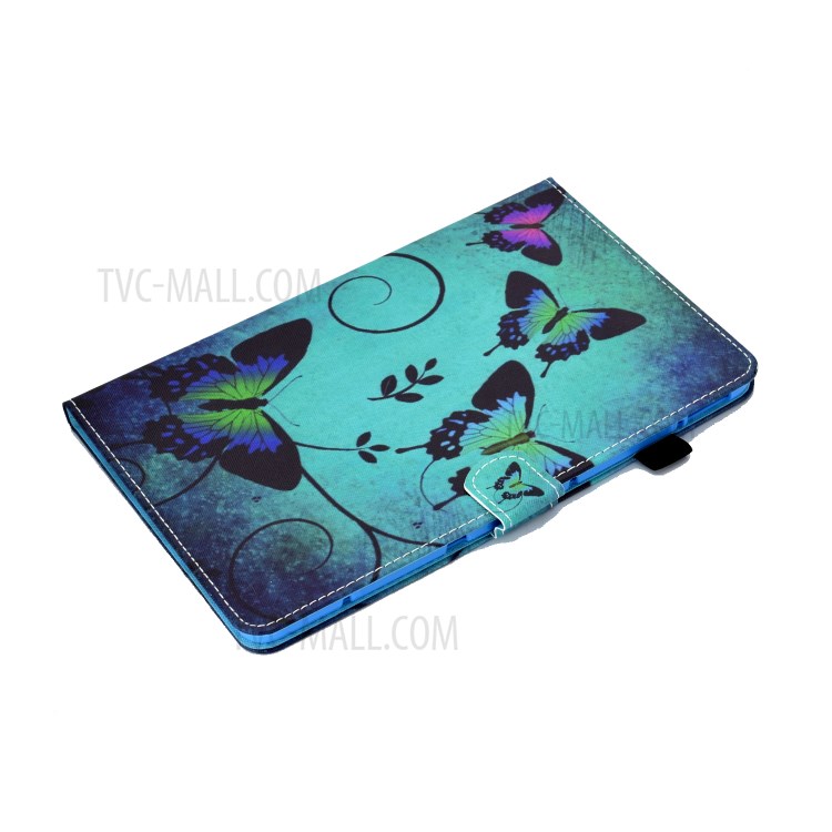 Stitching Design Pattern Printing Leather with Card Holder Tablet Cover for Huawei MatePad 10.4 (2020)/Honor V6 - Butterfly-5