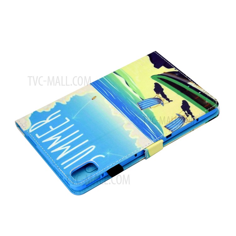 Stitching Design Pattern Printing Leather with Card Holder Tablet Cover for Huawei MatePad 10.4 (2020)/Honor V6 - Summer Beach-6
