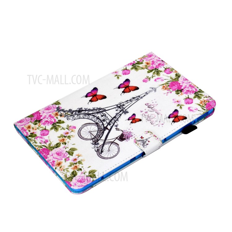 Stitching Design Pattern Printing Leather with Card Holder Tablet Cover for Huawei MatePad 10.4 (2020)/Honor V6 - Eiffel Tower-5