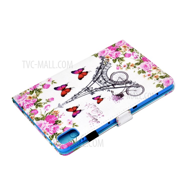 Stitching Design Pattern Printing Leather with Card Holder Tablet Cover for Huawei MatePad 10.4 (2020)/Honor V6 - Eiffel Tower-6