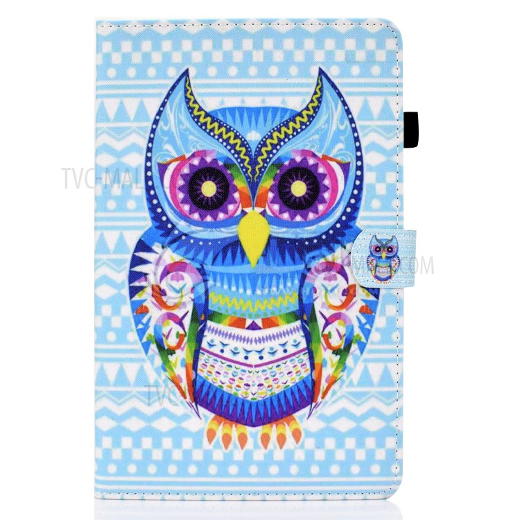 Stitching Design Pattern Printing Leather with Card Holder Tablet Cover for Huawei MatePad 10.4 (2020)/Honor V6 - Stylish Owl-2