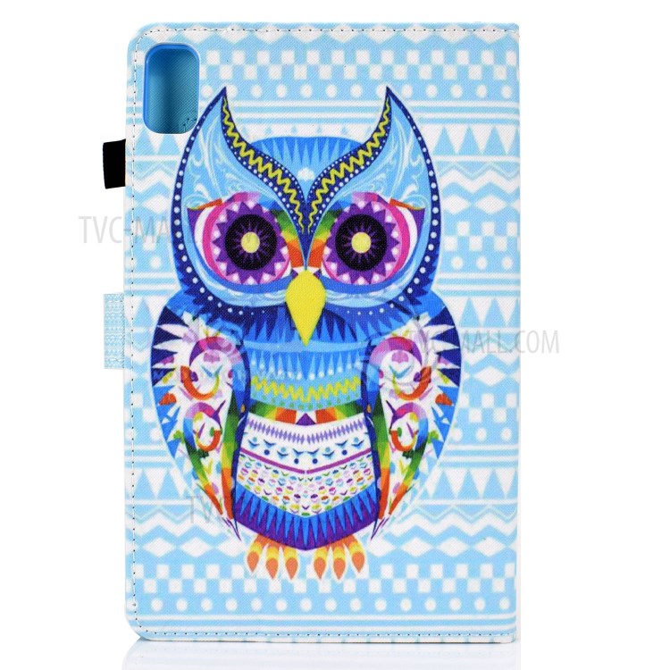 Stitching Design Pattern Printing Leather with Card Holder Tablet Cover for Huawei MatePad 10.4 (2020)/Honor V6 - Stylish Owl-3