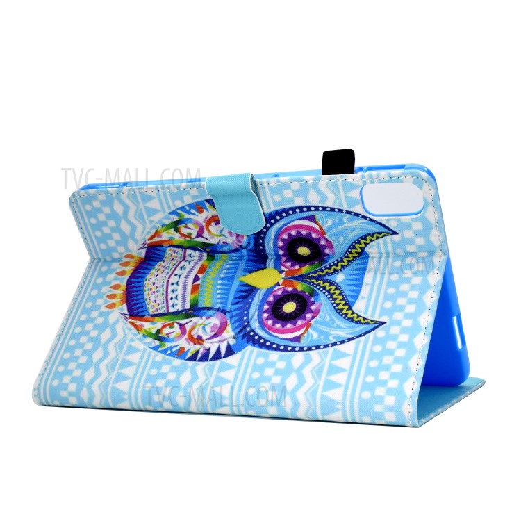 Stitching Design Pattern Printing Leather with Card Holder Tablet Cover for Huawei MatePad 10.4 (2020)/Honor V6 - Stylish Owl-4