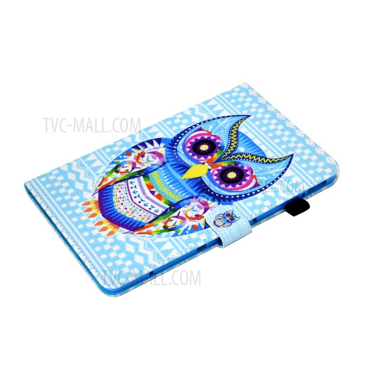 Stitching Design Pattern Printing Leather with Card Holder Tablet Cover for Huawei MatePad 10.4 (2020)/Honor V6 - Stylish Owl-5
