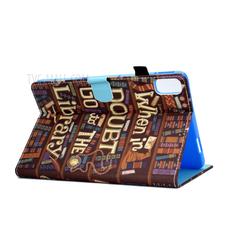 Stitching Design Pattern Printing Leather with Card Holder Tablet Cover for Huawei MatePad 10.4 (2020)/Honor V6 - Books-4
