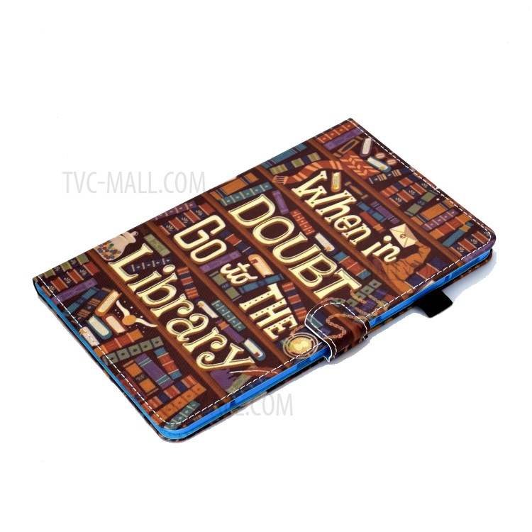 Stitching Design Pattern Printing Leather with Card Holder Tablet Cover for Huawei MatePad 10.4 (2020)/Honor V6 - Books-5