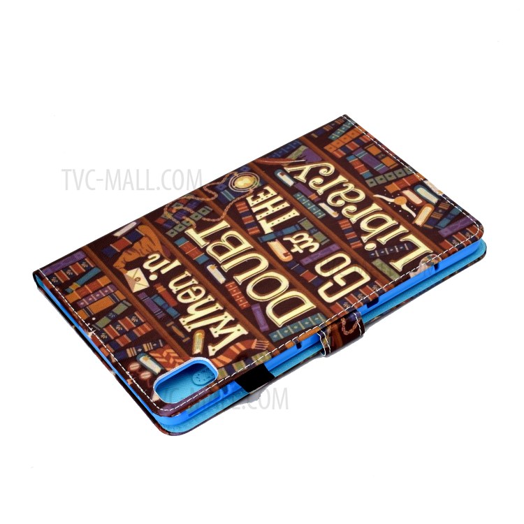 Stitching Design Pattern Printing Leather with Card Holder Tablet Cover for Huawei MatePad 10.4 (2020)/Honor V6 - Books-6