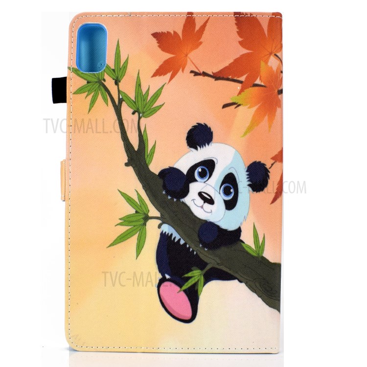 Stitching Design Pattern Printing Leather with Card Holder Tablet Cover for Huawei MatePad 10.4 (2020)/Honor V6 - Panda on the Tree-3