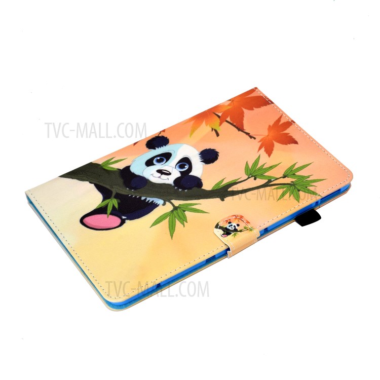 Stitching Design Pattern Printing Leather with Card Holder Tablet Cover for Huawei MatePad 10.4 (2020)/Honor V6 - Panda on the Tree-5