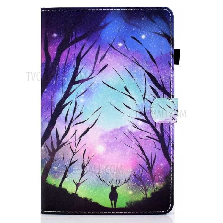 Stitching Design Pattern Printing Leather with Card Holder Tablet Cover for Huawei MatePad 10.4 (2020)/Honor V6 - Starry Sky-2