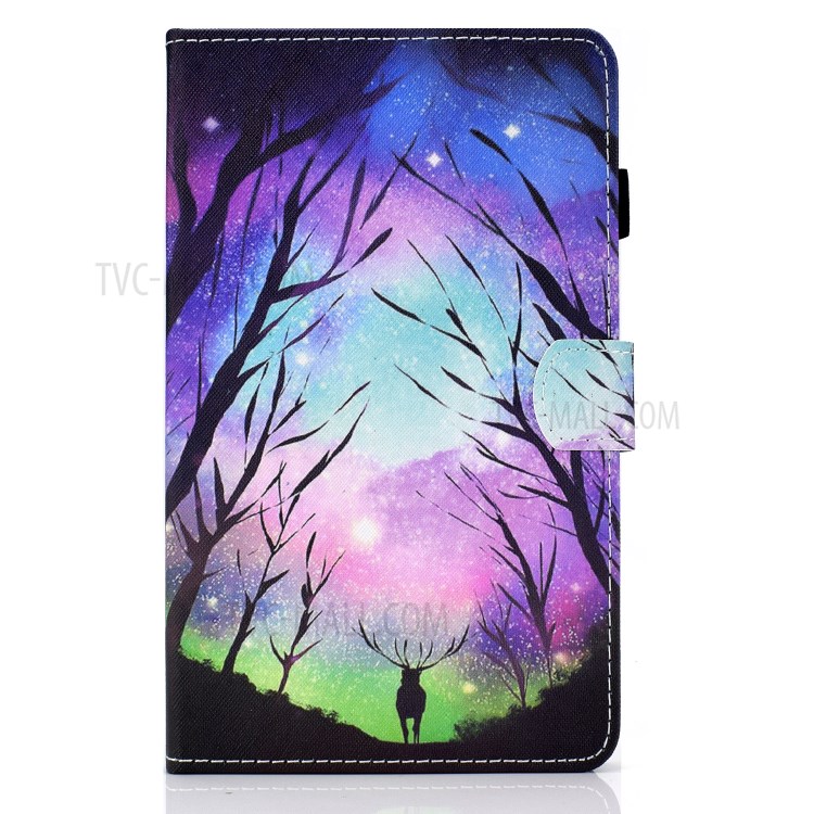 Stitching Leather with Card Holder Tablet Cover with Pattern Printing for Huawei MatePad T10/T10S - Starry Sky-2