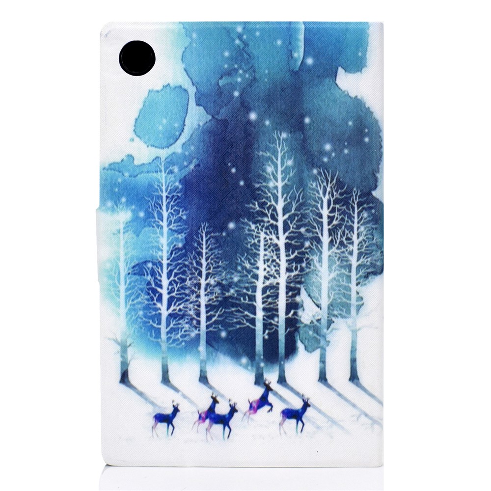 Pattern Printing Leather Stand for Huawei MatePad T10S/T10 Tablet Shell - Trees and Elks-3
