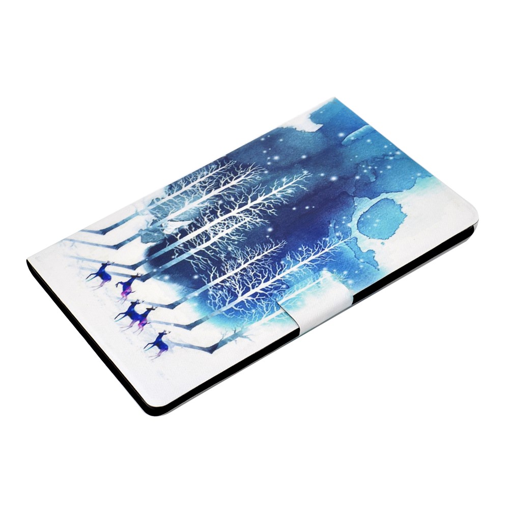 Pattern Printing Leather Stand for Huawei MatePad T10S/T10 Tablet Shell - Trees and Elks-5