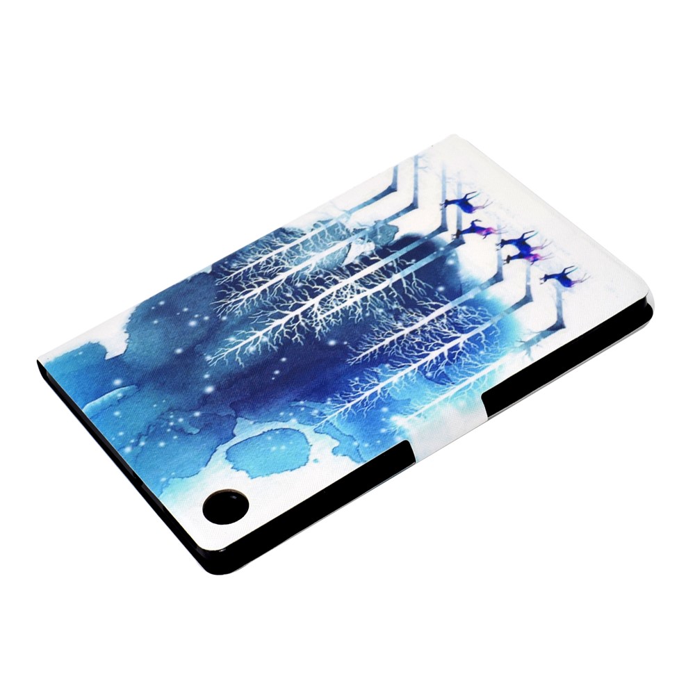 Pattern Printing Leather Stand for Huawei MatePad T10S/T10 Tablet Shell - Trees and Elks-6