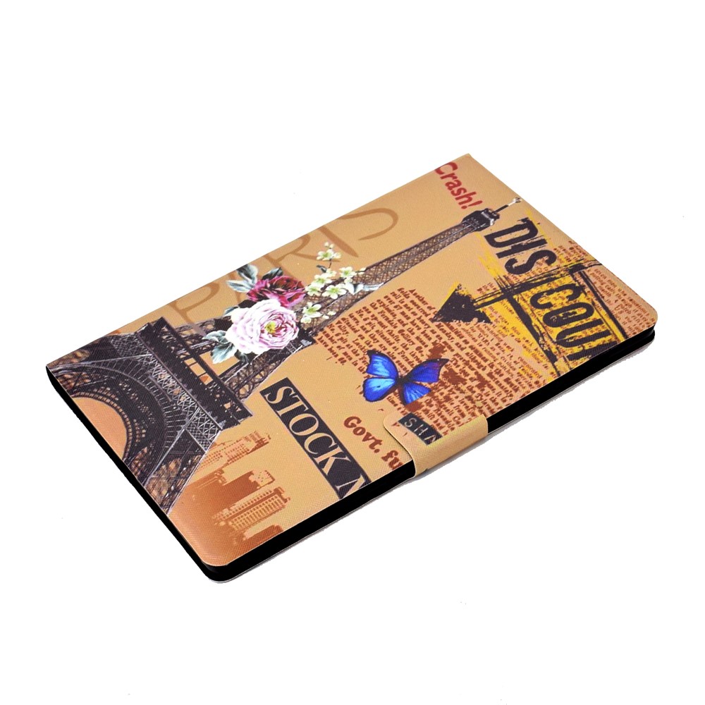 Pattern Printing Leather Stand for Huawei MatePad T10S/T10 Tablet Shell - Eiffel Tower-5