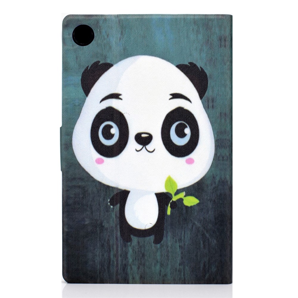 Pattern Printing Leather Stand for Huawei MatePad T10S/T10 Tablet Shell - Cute Panda-3