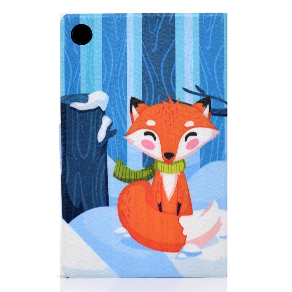 Pattern Printing Leather Stand for Huawei MatePad T10S/T10 Tablet Shell - Fox-3
