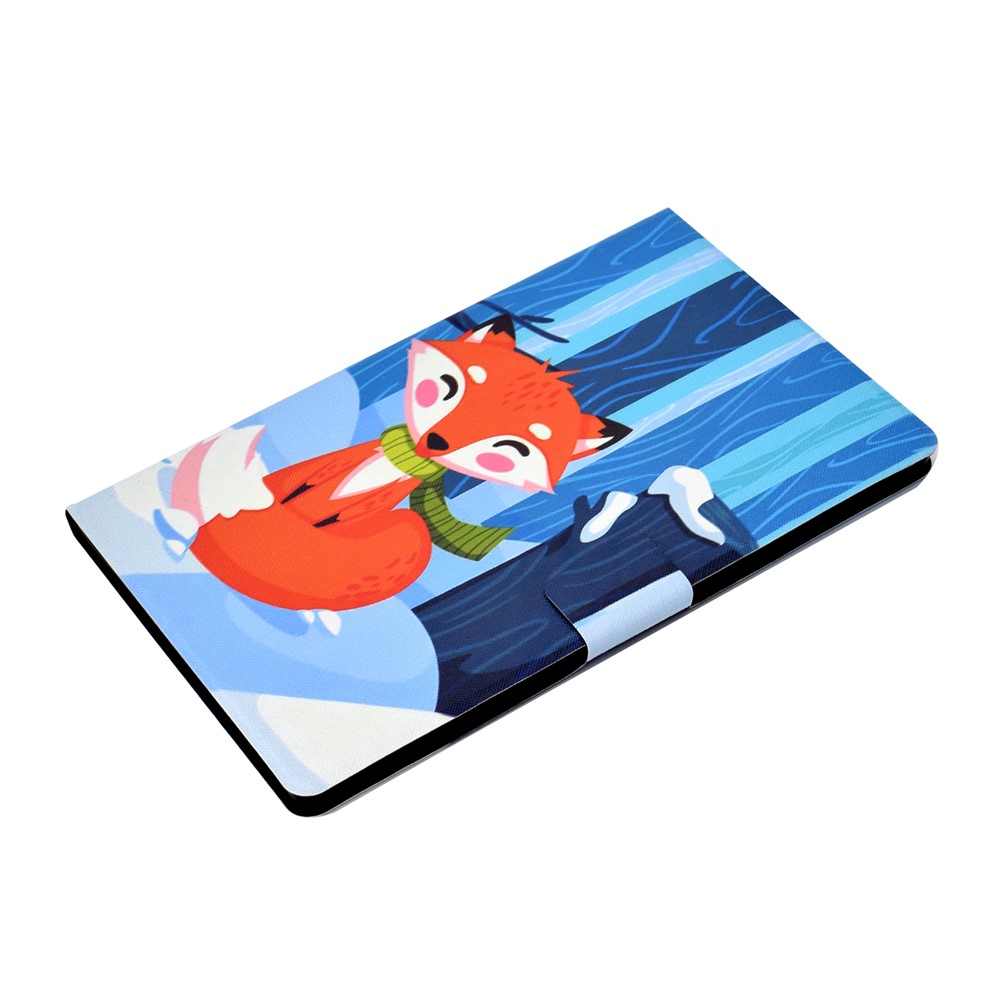 Pattern Printing Leather Stand for Huawei MatePad T10S/T10 Tablet Shell - Fox-5