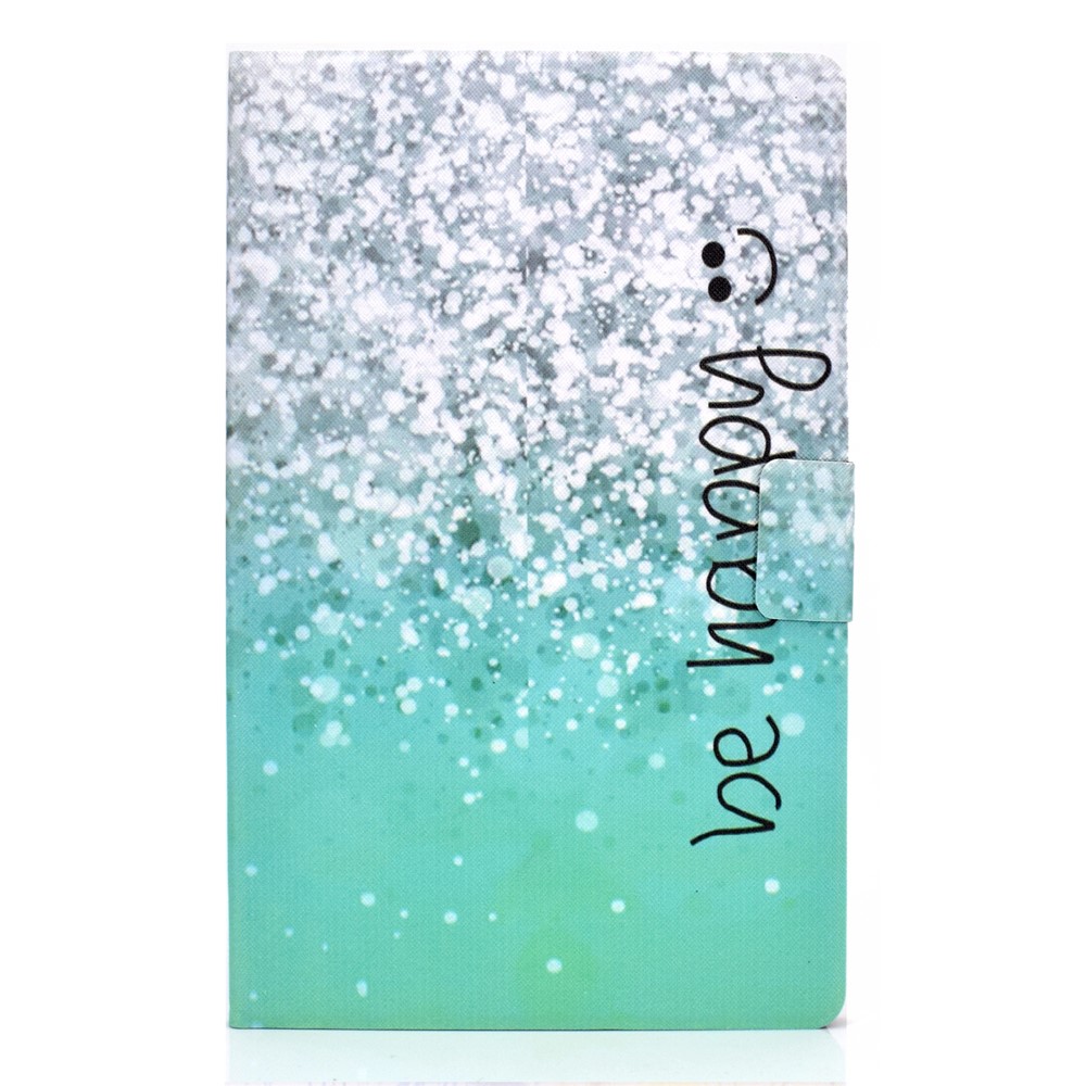 Pattern Printing Leather Stand for Huawei MatePad T10S/T10 Tablet Shell - Be Happy-2