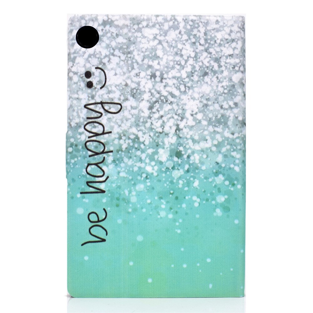 Pattern Printing Leather Stand for Huawei MatePad T10S/T10 Tablet Shell - Be Happy-3