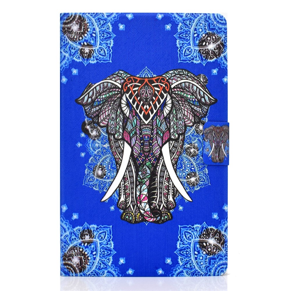 Pattern Printing Leather Stand for Huawei MatePad T10S/T10 Tablet Shell - Elephant-2