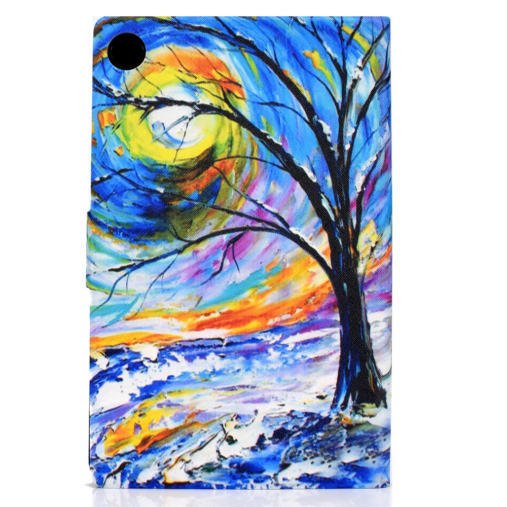 Pattern Printing Leather Stand for Huawei MatePad T10S/T10 Tablet Shell - Tree-3