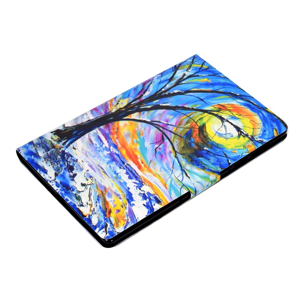 Pattern Printing Leather Stand for Huawei MatePad T10S/T10 Tablet Shell - Tree-5