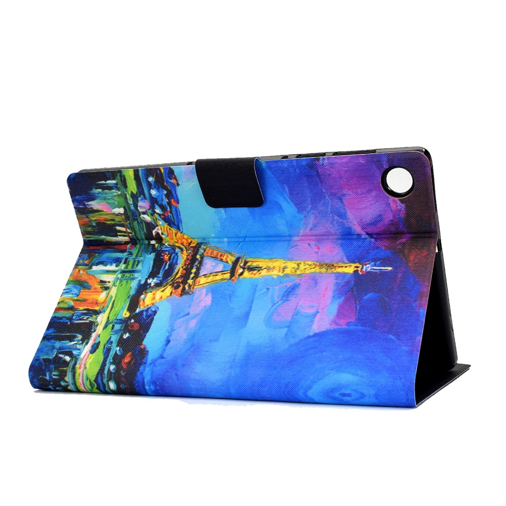 Pattern Printing Leather Stand for Huawei MatePad T10S/T10 Tablet Shell - Tower-4