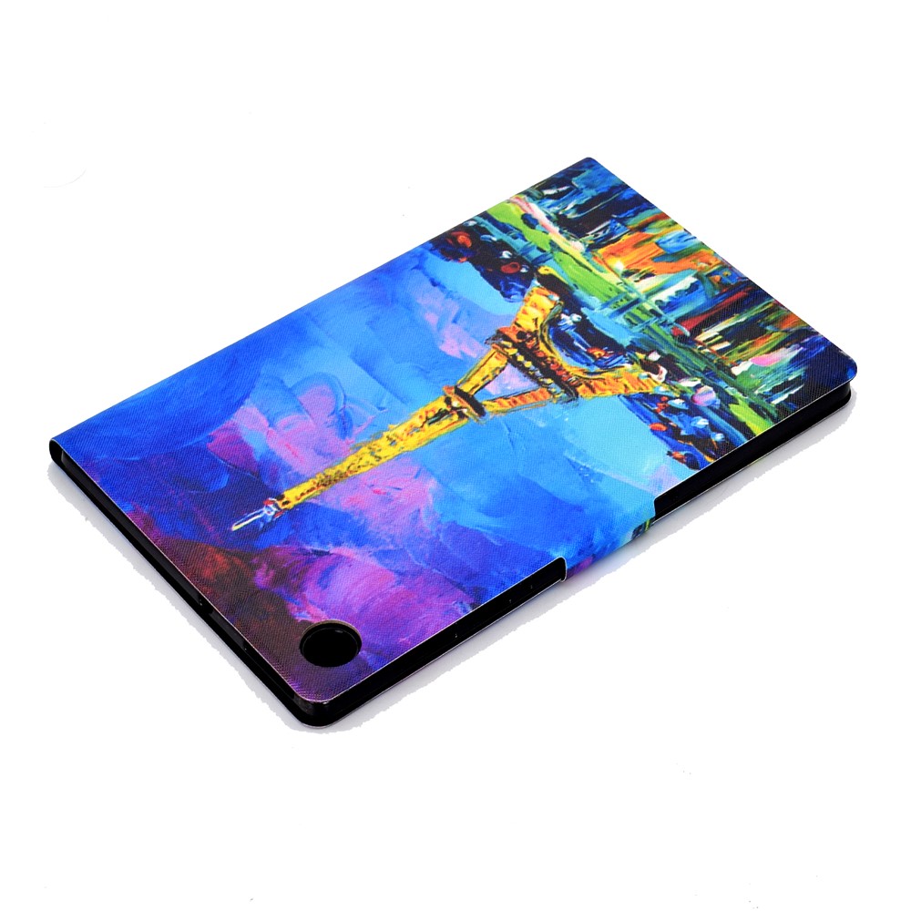 Pattern Printing Leather Stand for Huawei MatePad T10S/T10 Tablet Shell - Tower-6