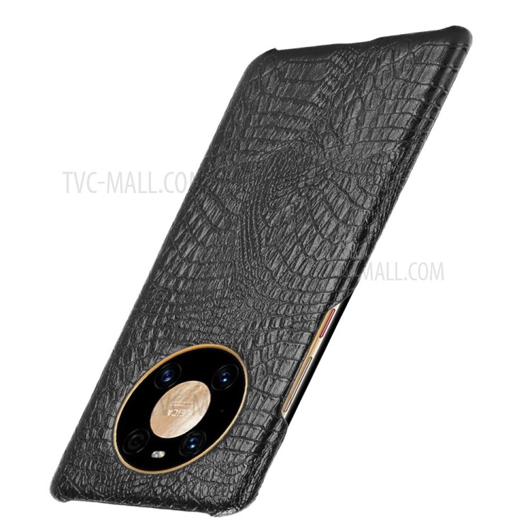 Crocodile Texture PC + PU Leather Phone Case Cover for Huawei Mate 40 Pro - Black-3