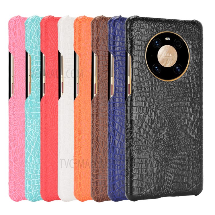 Crocodile Texture PC + PU Leather Phone Case Cover for Huawei Mate 40 Pro - Black-6