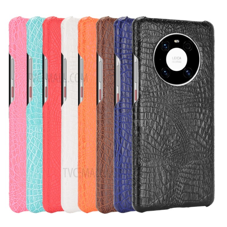 Crocodile Texture PC + PU Leather Phone Case Cover for Huawei Mate 40 - Black-6