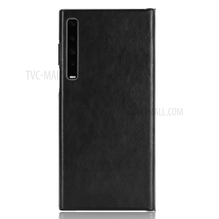 Litchi Texture PU Leather Coated PC Phone Case for Huawei Mate X / Mate Xs - Black-2