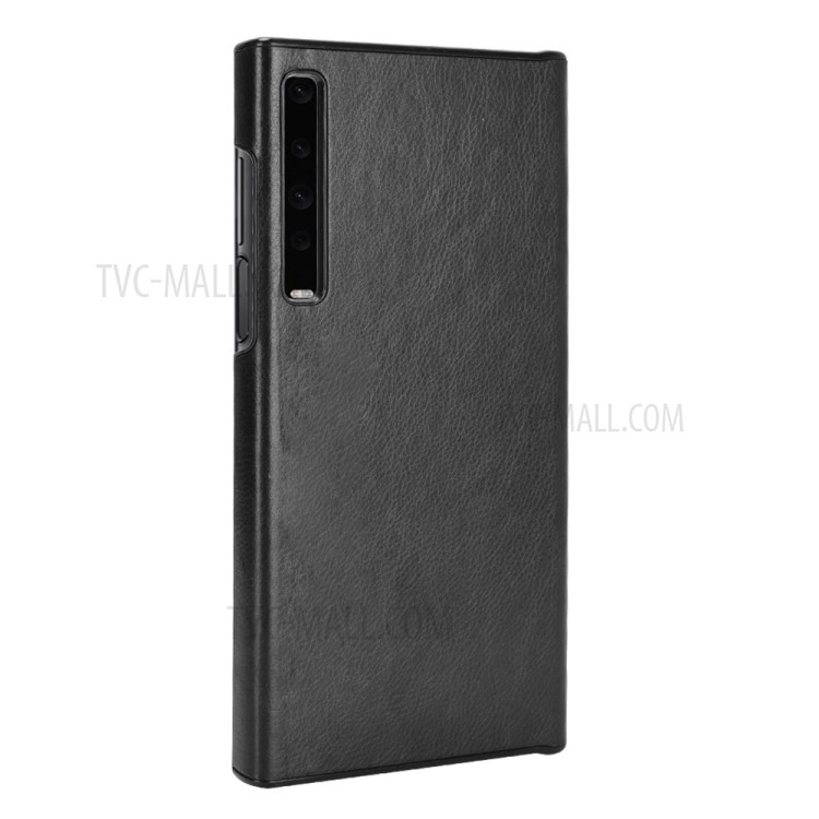 Litchi Texture PU Leather Coated PC Phone Case for Huawei Mate X / Mate Xs - Black-3