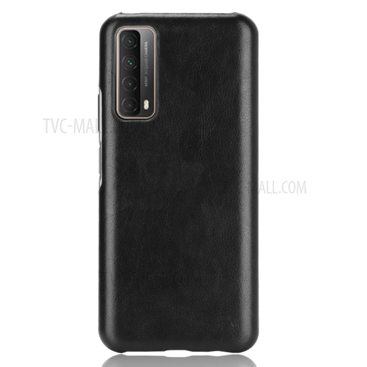 Litchi Texture PU Leather+PC Mobile Casing for Huawei P Smart 2021 / Y7a - Black-2
