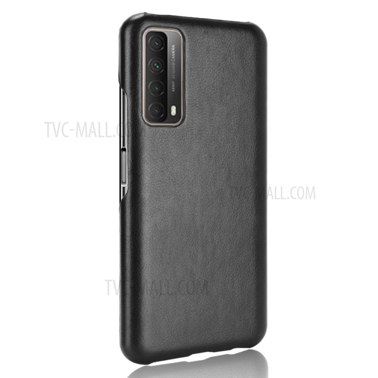 Litchi Texture PU Leather+PC Mobile Casing for Huawei P Smart 2021 / Y7a - Black-3