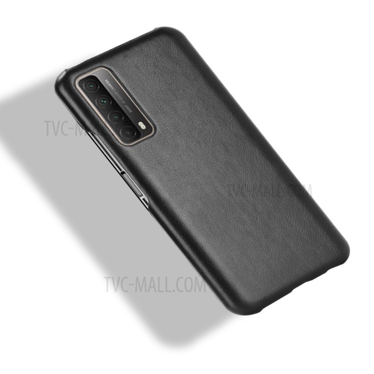 Litchi Texture PU Leather+PC Mobile Casing for Huawei P Smart 2021 / Y7a - Black-4