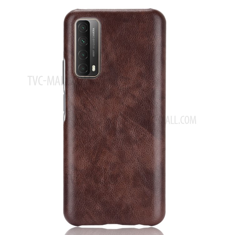 Litchi Texture PU Leather+PC Mobile Casing for Huawei P Smart 2021 / Y7a - Brown-2