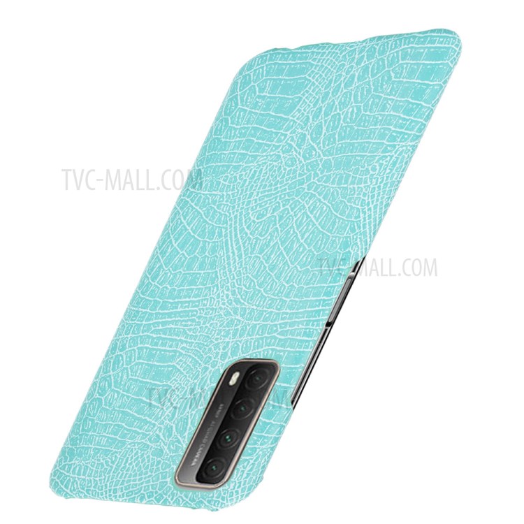 Crocodile Texture PC + PU Leather Phone Case Cover for Huawei P smart 2021 / Y7a - Green-3