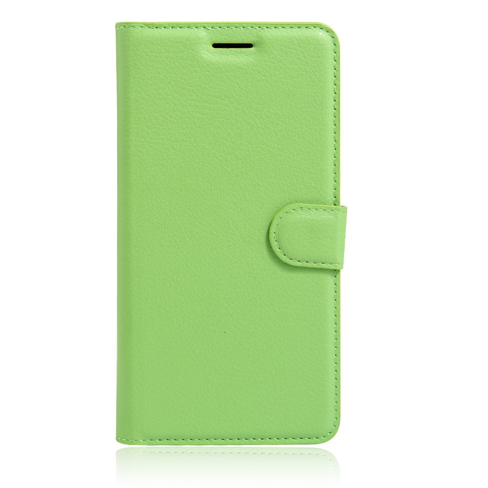 Lychee Skin Flip Leather Phone Case for Huawei Honor 8 - Green-2