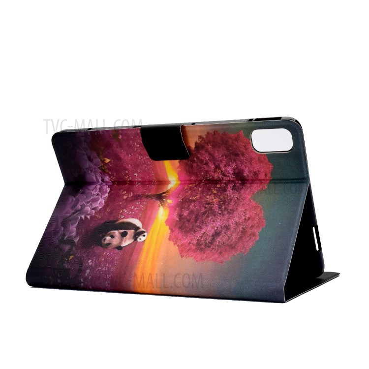 Full Protection Pattern Printing Leather Stand Tablet Case for Huawei MatePad 10.4 (2020)/Honor V6 - Pandas and Tree-6
