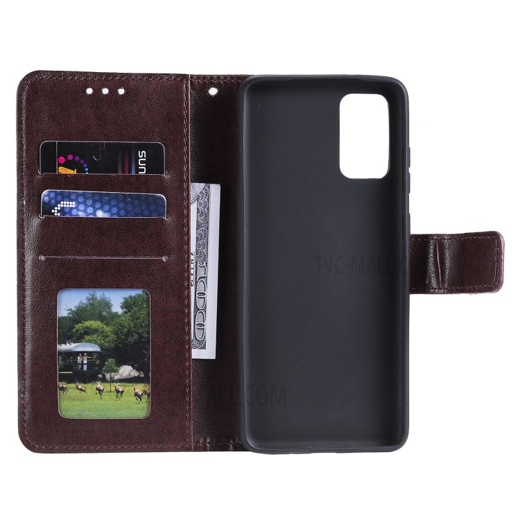 Imprinted Mandala Flower Wallet Leather Case with Strap for Honor 10X Lite - Brown-6