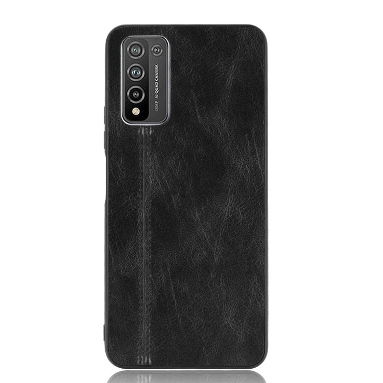 PU Leather Coated PC + TPU Hybrid Mobile Phone Case for Honor 10X Lite - Black-2