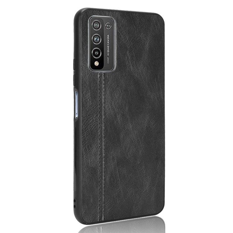 PU Leather Coated PC + TPU Hybrid Mobile Phone Case for Honor 10X Lite - Black-3