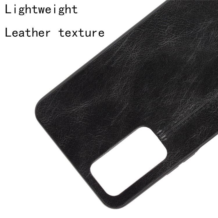 PU Leather Coated PC + TPU Hybrid Mobile Phone Case for Honor 10X Lite - Black-4