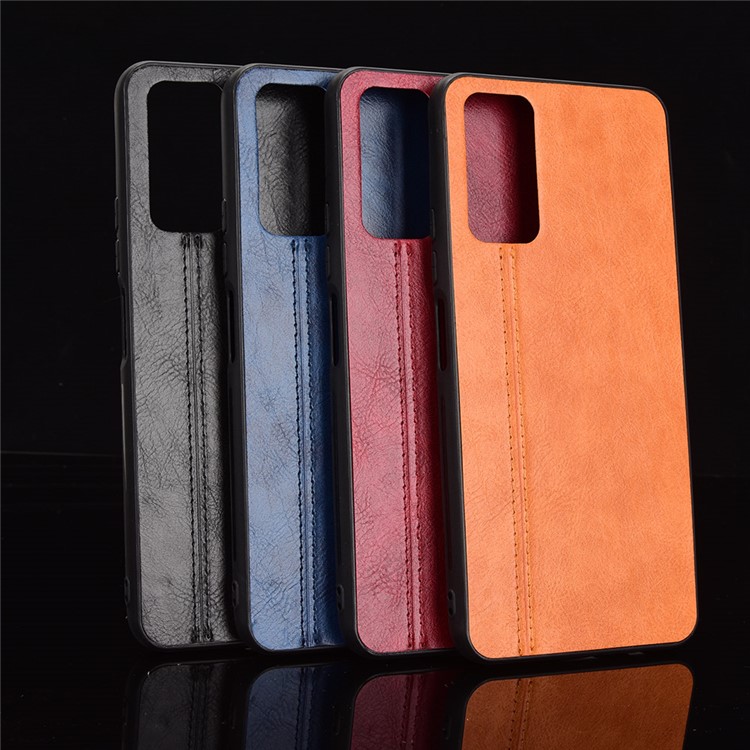 PU Leather Coated PC + TPU Hybrid Mobile Phone Case for Honor 10X Lite - Black-8