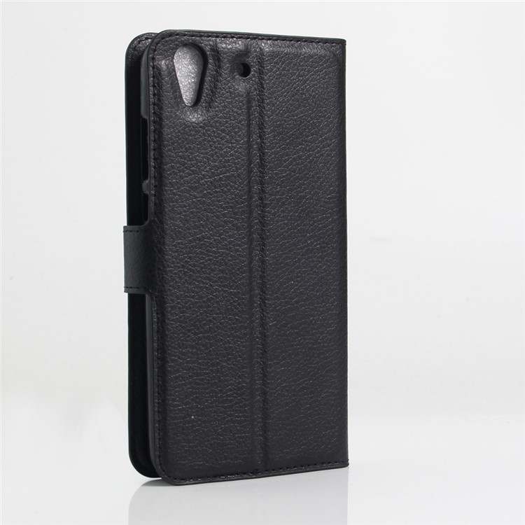 Litchi Texture Wallet Stand Leather Case for Huawei Honor 5A / Y6 II - Black-3