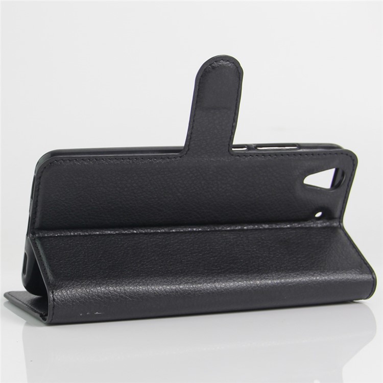 Litchi Texture Wallet Stand Leather Case for Huawei Honor 5A / Y6 II - Black-6